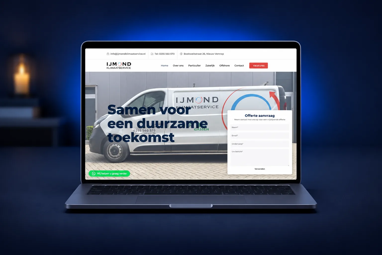 IJmond Klimaatservice: website